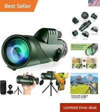 Lightweight 80x100 Monocular Telescope - Ideal for Outdoor Adventures and Travel
