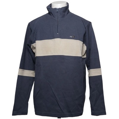 Chaps, Strickpullover, Größe: XL, Blau/Beige, Baumwolle/Polyester, Streifen #oWj