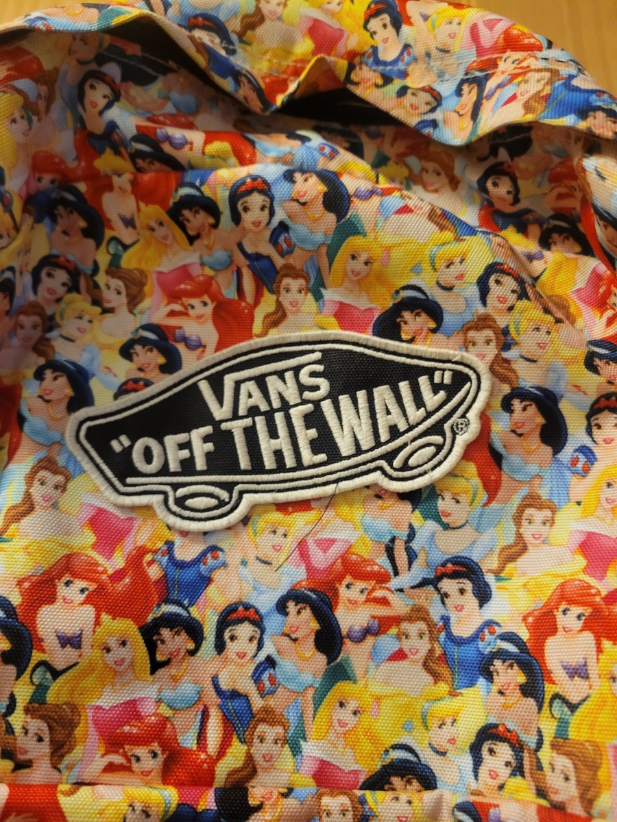 DISNEY VANS OFF THE WALL PRINCESS BOOK BAG BACKPACK RARE | eBay