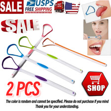 2 Pcs Tongue Scraper Cleaners  Oral Hygiene Tool for Adults  Kids, Fresh Breath