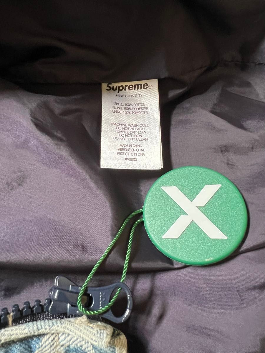 Supreme Fat Tip Jacquard Denim Puffer M | eBay Supreme Fat Tip Jacquard Denim Puffer M | eBay