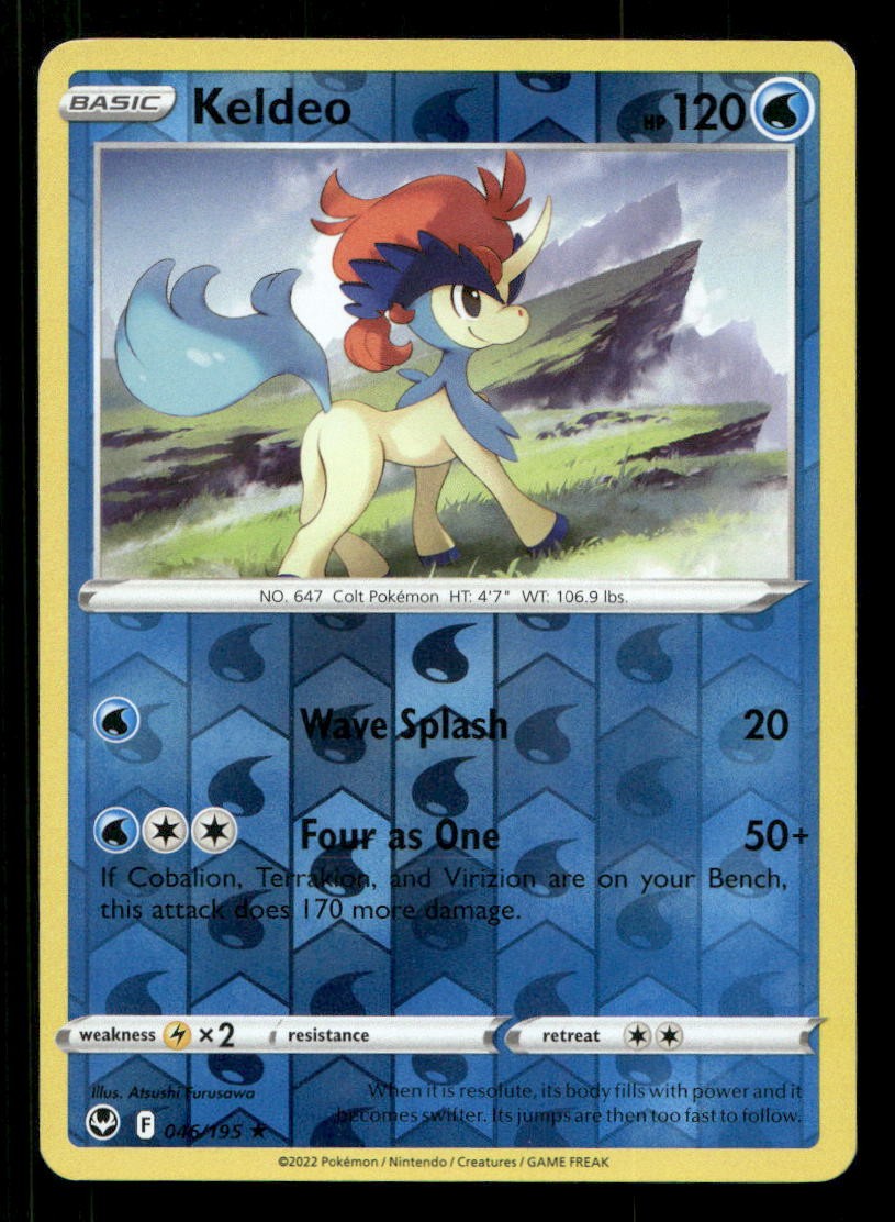 Keldeo 046/195 Silver Tempest Reverse Holo LP Pokemon