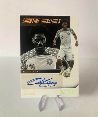 Panini Noir 2024/25 Ola Aina Showtime Autograph Card 01/49 Nigeria #SO-OLA