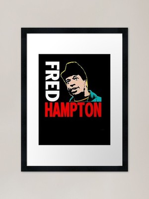 Fred Hampton 63 gerahmter Kunstdruck gerahmt Wandbild Poster Leinwanddruck Bild