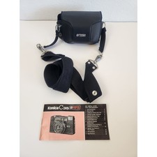 Konica C35 AF2 Compact 35mm Film Camera Black With Case Manual Tested