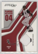 2004 Donruss Studio Players Collection Relics Red 136/150 Carlos Lee #PC-16 0n64