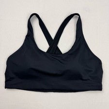 Andie Swim The Caledonia Cross Back Bikini Top Women's Large Black 