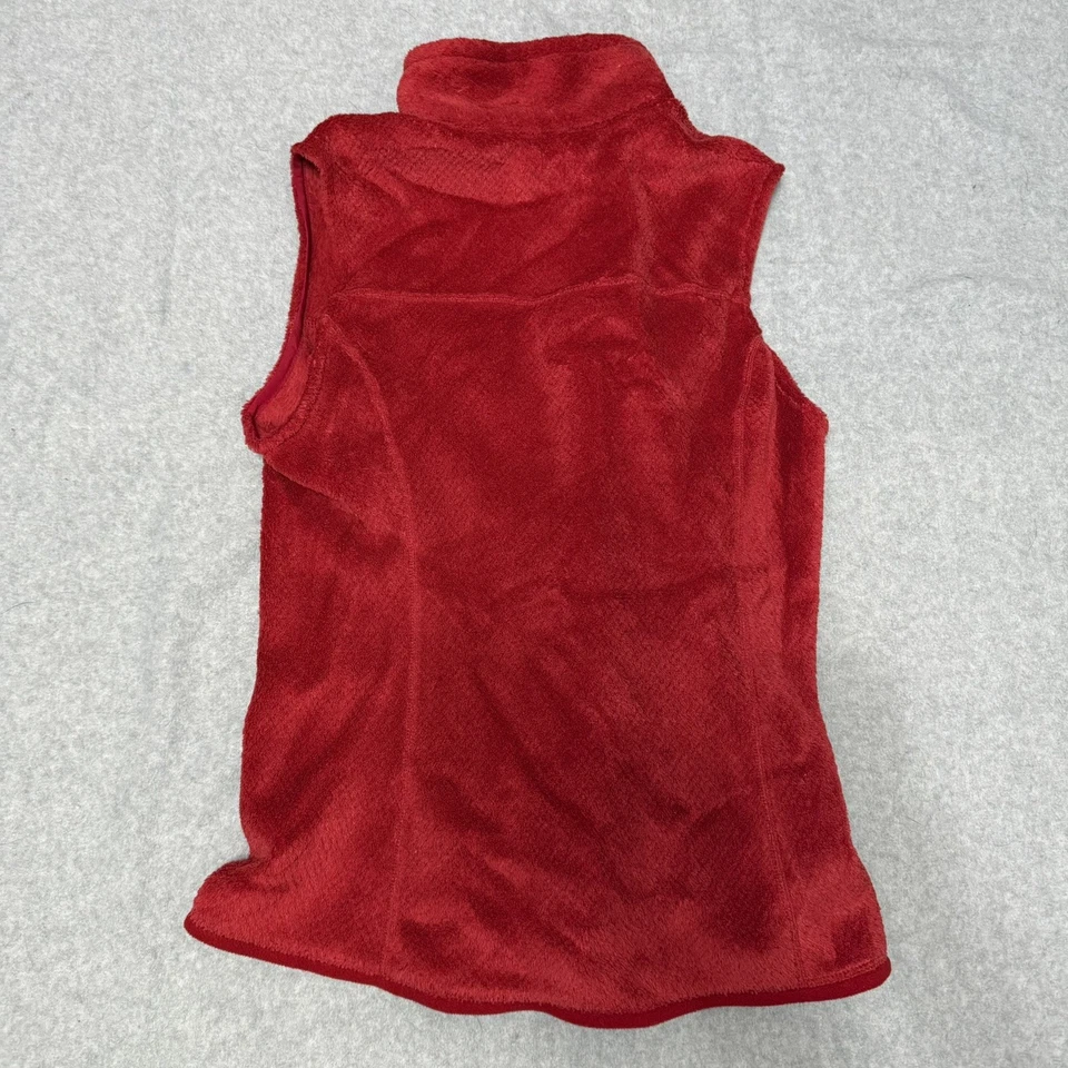 Chaleco polar Patagonia para mujer grande rojo Polartec térmico profesional cremallera completa excelente Foto 2 de 4