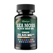 Seaweed supplement, shelf life 2 years, each capsule contains 2092.5 mg.