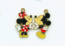 40pcs mickey minnie mix Metal Charm DIY earrings Pendant Necklace Jewelry Making