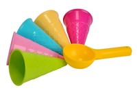 Simba 107108605 - Sandformen Eis, 5 Waffeln, 1 Portionierer, Sandspi (Us Import)