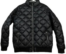 Patagonia Women's Down Sweater Jacket Diamond Quilt Navy Blue Size XL Full Zip