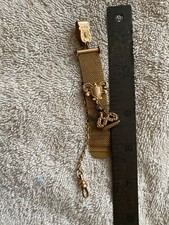 Antique Pocket Watch FOB with Metal Mesh and Shield