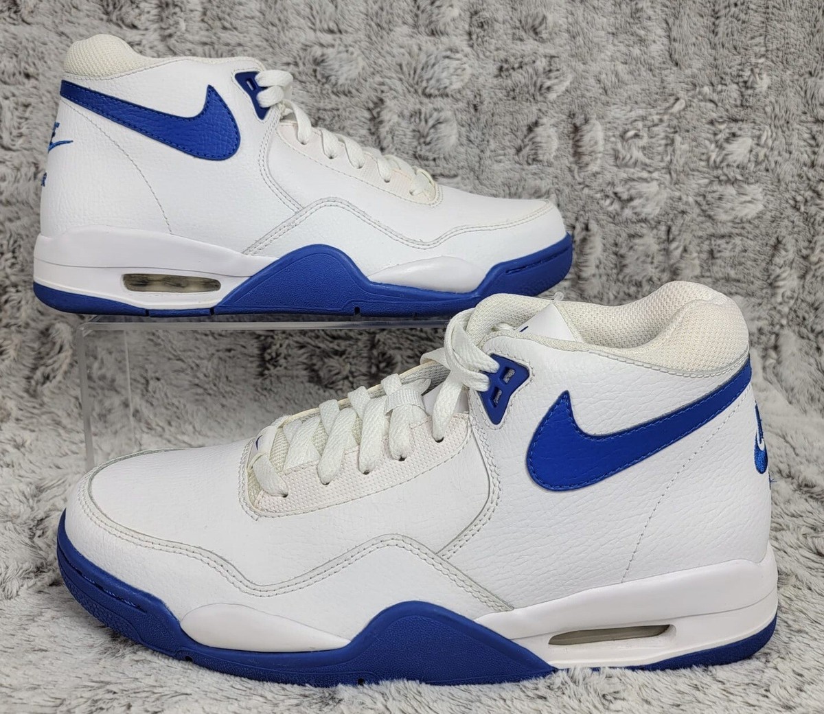Nike Flight Legacy 'White Game Royal' Men's Size 9 SAMPLE Nike Flight Legacy 'White Game Royal' Men's Size 9 SAMPLE