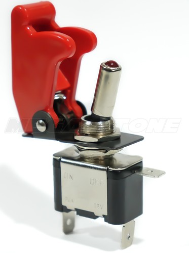 (1 PC) Red Toggle Switch Safety Cover Guard Plastic/Metal.. USA SELLER!!! - Picture 3 of 6