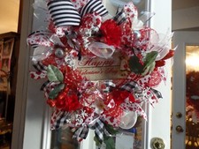 Valentine Heart Wreath home made brand new