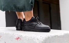 nike white and black air force 1 jester trainers