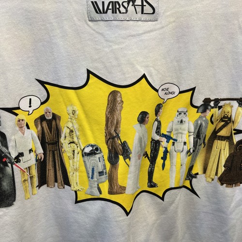 Disney Star Wars Men's Vintage Action Figures White SS Shirt T-Shirt Sz M NWT - Picture 15 of 17