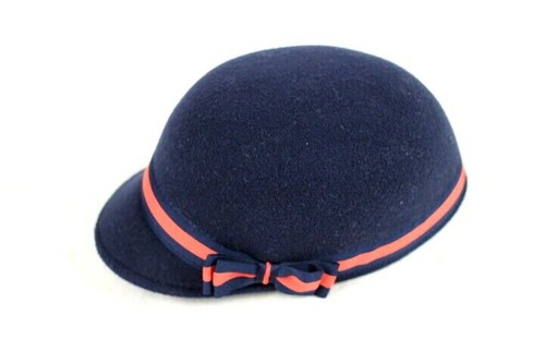 Jack Girls Cloche Hat Blue Bow Felt 