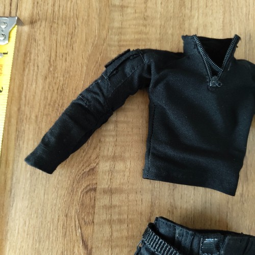 1/6 Black Operation night vision long sleeve shirt pant with belt Soldier - Picture 6 of 13