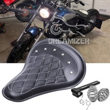 Large Motorcycle Solo Seat w/Spring Saddle For Yamaha V-Star DragStar 650 Bobber