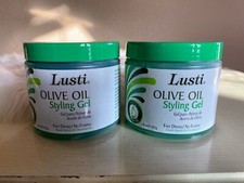 2 Lusti Olive Oil Baby Edges Hair Styling Gel Non Flaking Fast Drying Curl