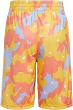 adidas Boys' Big AEROREADY Elastic Waistband Camo Shorts, Bold Gold, X-Large