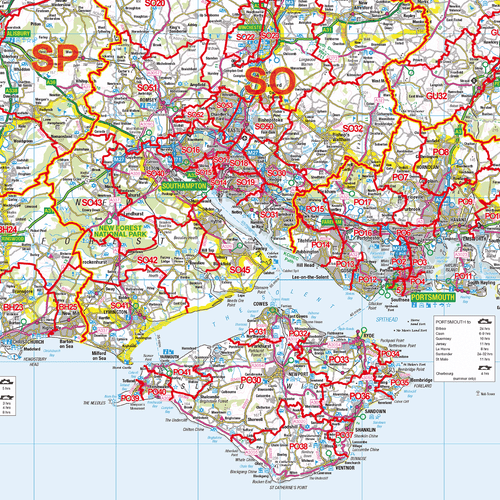 South East England Postcode Districts, Map of SE England Postcodes - Picture 3 of 6