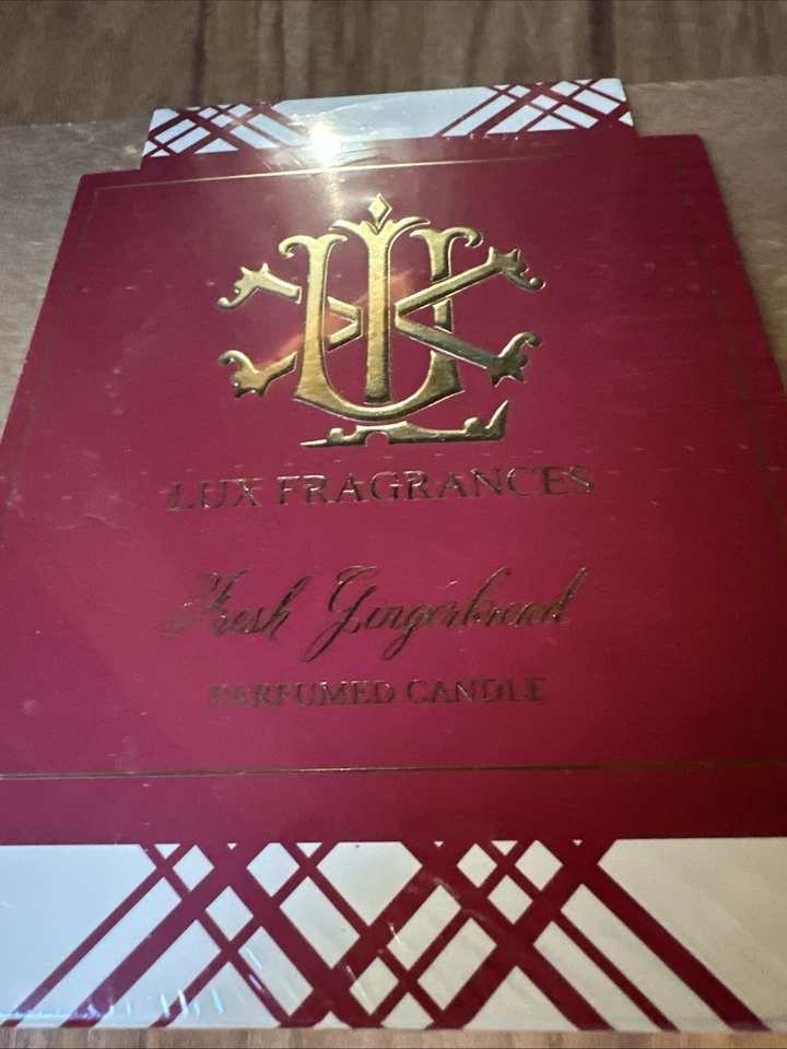 NUEVO Lux Fragancias 5 Mechas Perfume Pan de Jengibre Fresco 19" Masa Cuenco Vela SELLADO! Foto 2 de 4