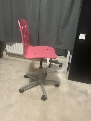 Used Jules Pink Junior Desk Chair- Ikea UK