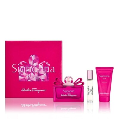 SIGNORINA RIBELLE 3PC GIFT SET (EDP 100 ml,10 ml & Body Lotion 50 ml) FOR WOMEN 
