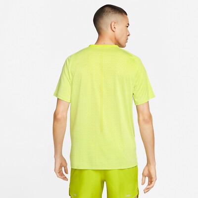 nike yellow running top