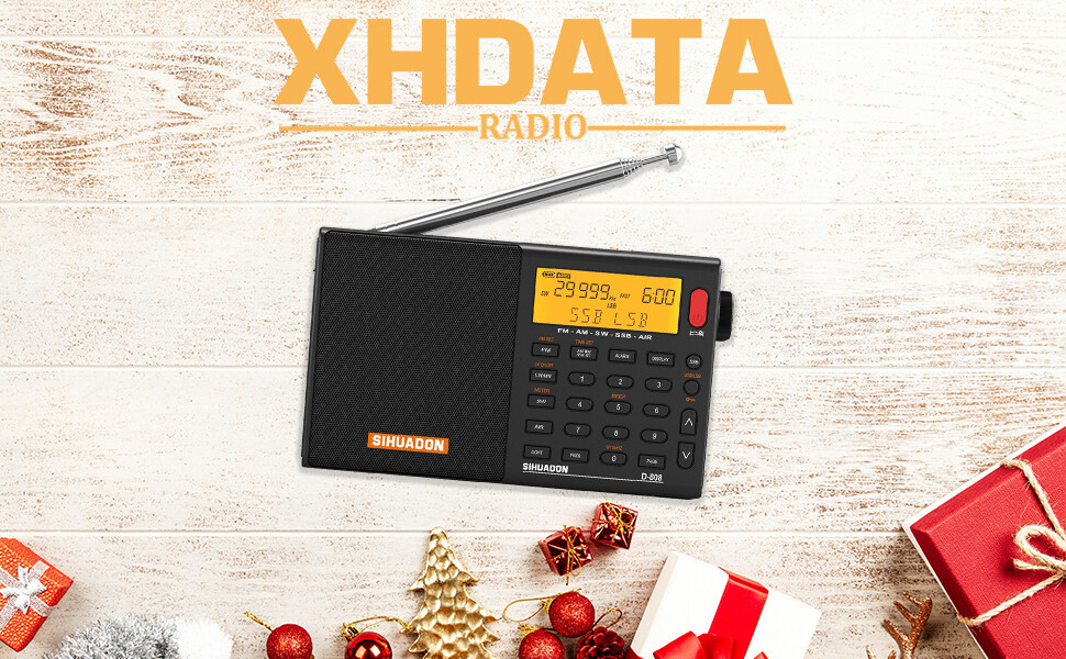 Xhdata D808 Portable Radio Fm/shortwave/mw/lw Ssb Air Rds Full Band