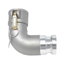 Gloxco Aluminum Type DA Cam and Groove Hose Fitting, 90 Degree Elbow, 2? Fema...