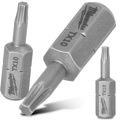Magnetisch Bit TX10 25 mm TORX Stahl Schraubendreher 1/4 Schaft Magnetbit Kurz