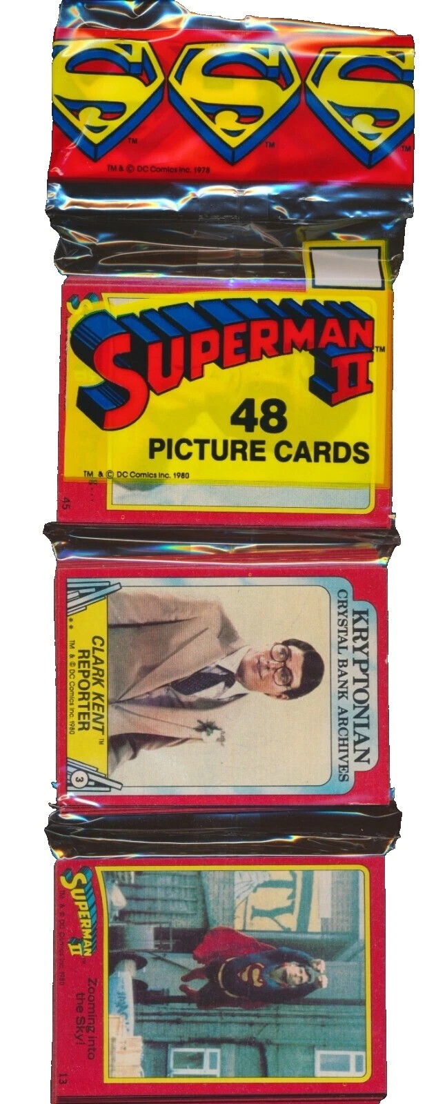 Superman Topps Sealed Non-Sport Trading Card Packs
