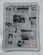 Antique Empty Pocket Glass From Newspaper L'Union (Tour de France Sprint