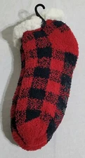 Muk Luks Women's Short Cabin Socks 1 Pair Non-Skid Bottom Fits Shoe Size 6-10