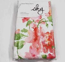 Sky Blushing Hydrangea 2 Euro Pillow Sham