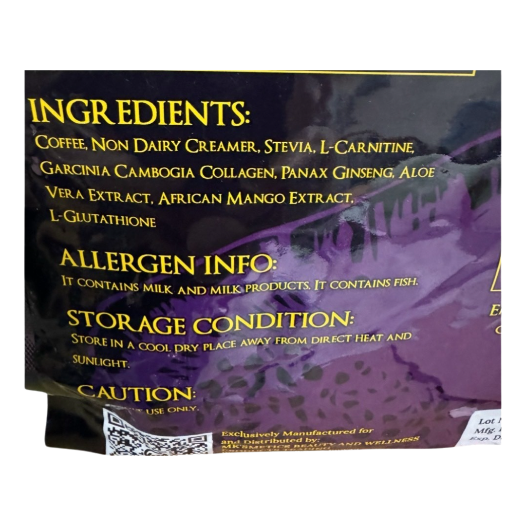 Madam Kilay Slimming-K Jumbo Pack Coffee + Collagen, 30