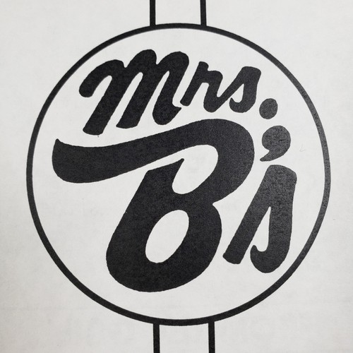 Restaurant Menu Mrs B’s Pizza Snack Bar Sault Ste Marie Ontario Paper Defunct c2