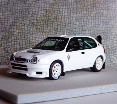 CUSTOM 1/43 Vitesse - Skid Toyota Corolla WRC 1998 Plain Body White - Imagen 5 de 20