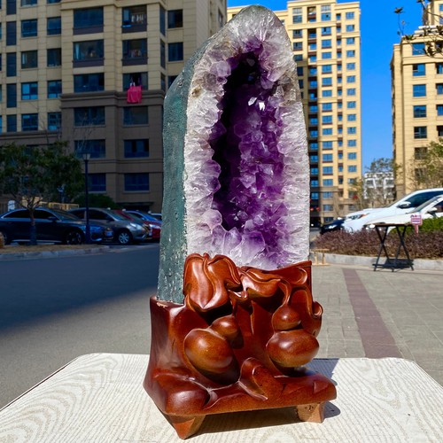 28.66LB Natural high-quality amethyst quartz cave ground crystal specimen - 第 3/14 張圖片
