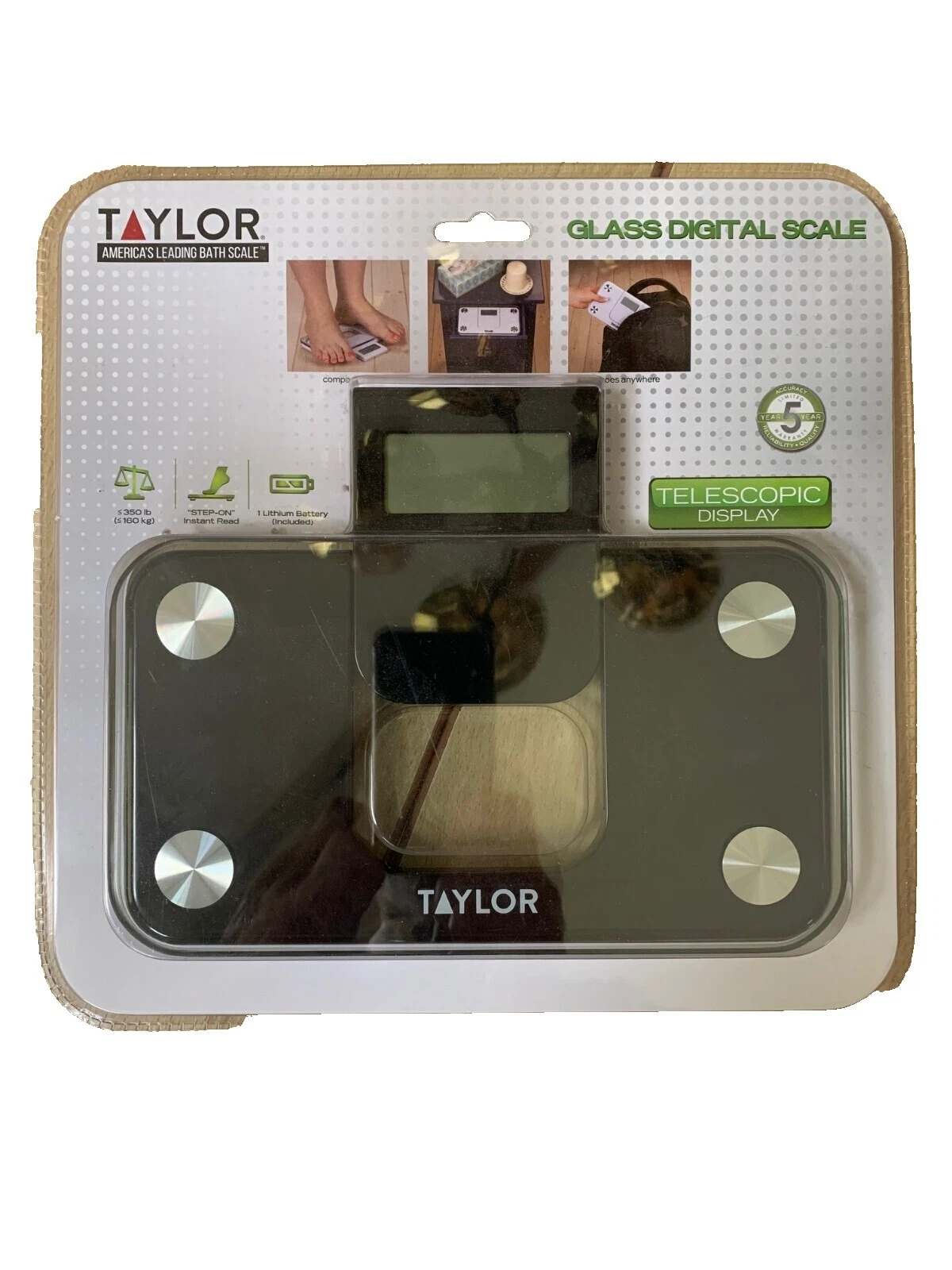 Taylor Black Digital Bathroom Scales
