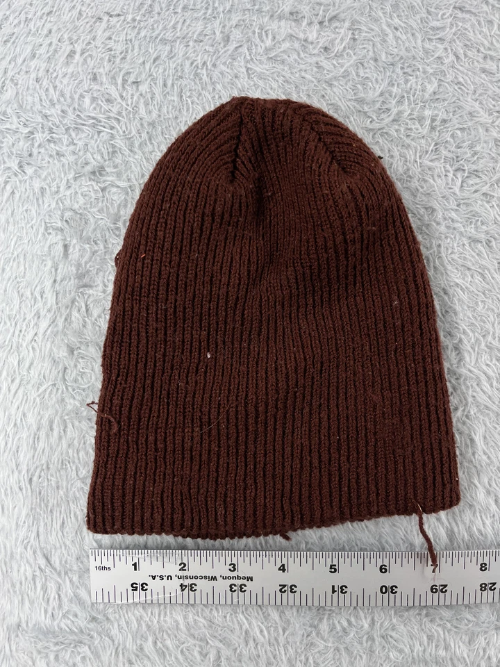 DC Shoes Gorro Toque Adulto Talla Única Marrón Doble Punto Acrílico Patín Hecho en Canadá Foto 4 de 4