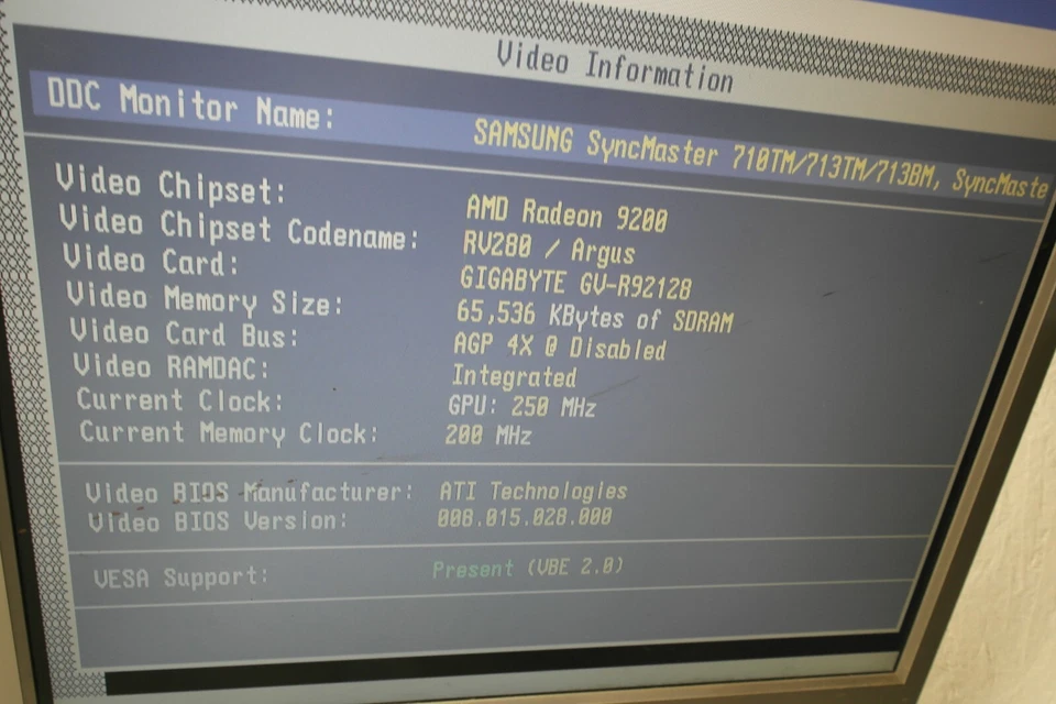 Gigabyte GV-R9264DH ATI Radeon 9200 64 MB AGP VGA DVI S-video Card - Image 2 of 4