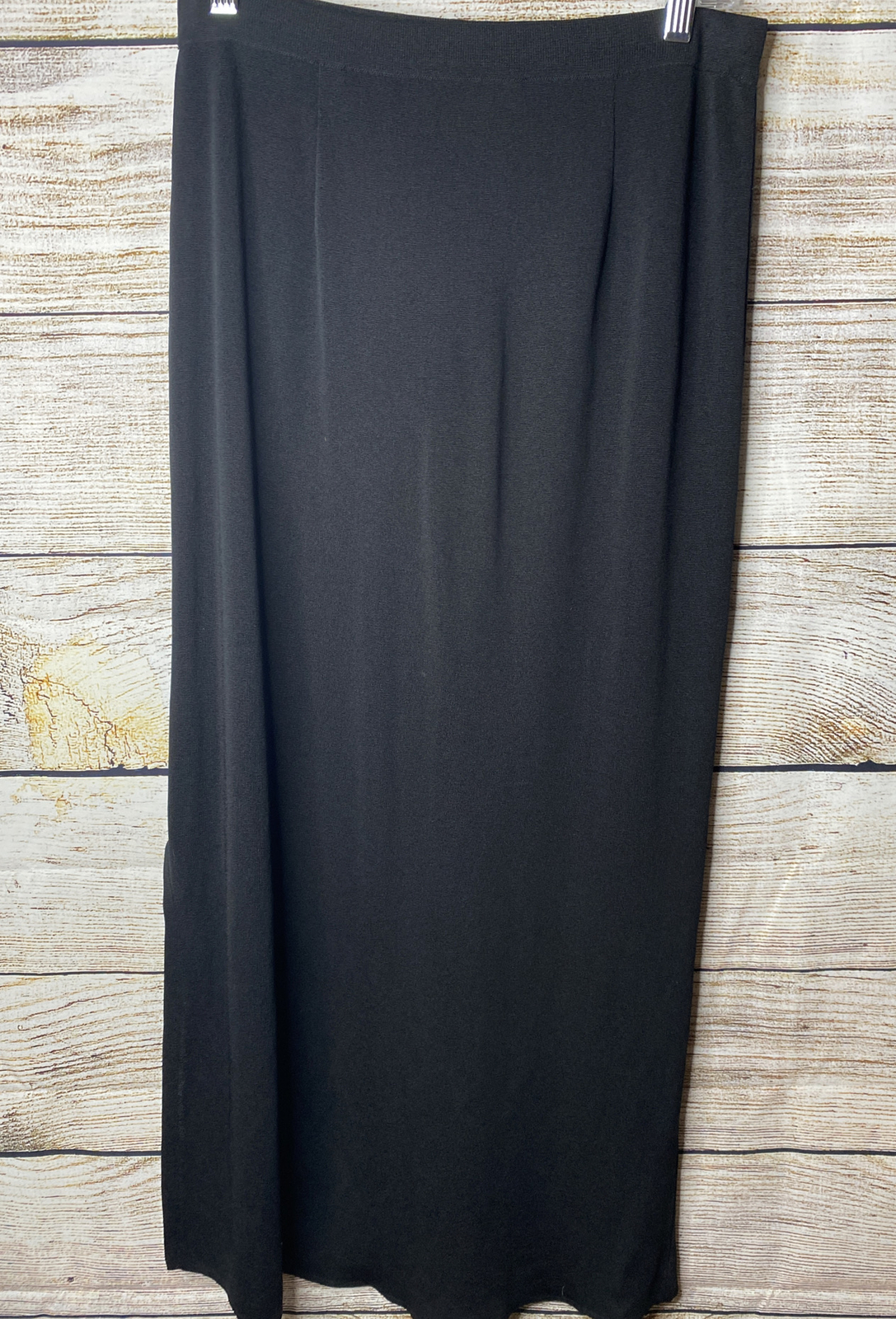 ESCAPE  Howard Wolf Solid Black Stretch Knit Maxi… - image 3