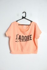 Primark Womens French Slogan Slouch Sweater - Peach - Size 18 ZE7 