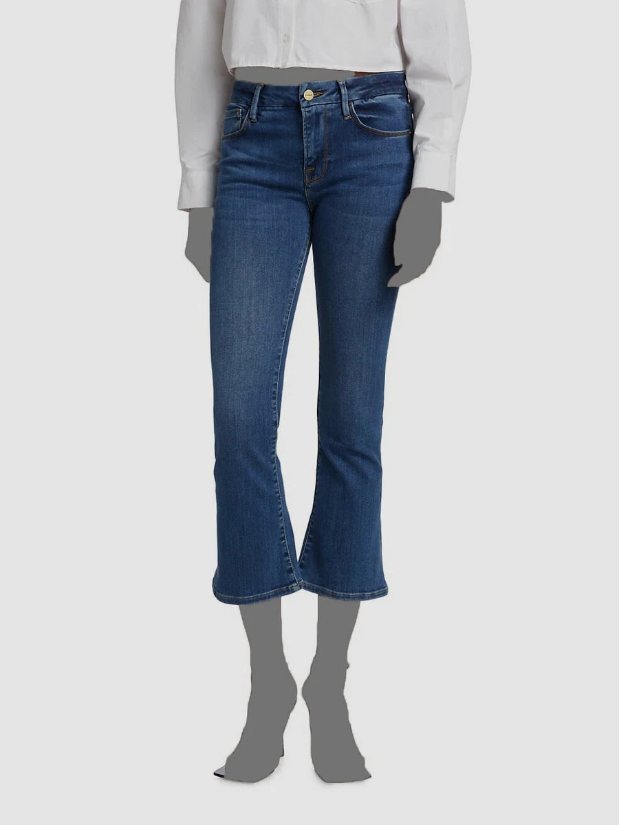 Boot cut cheap cropped jeans