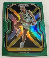 2021 WNBA Panini Prizm Shyla Heal RC SP Green Prizm Card Chicago Sky